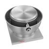 Commercial Kitchen Exhaust Fan, 2109 CFM Restaurant Canopy Hood Exhaust Fan, 0.75HP 560W Direct Drive Food Truck Hood Vent, High Speed & Low Noise