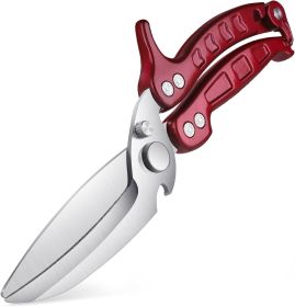 Heavy Duty Poultry Shears - A Must Have Kitchen Shears for Chicken and Meat Cutting - Dishwasher Safe and Stainless Food Kitchen Scissors for Thanksgi