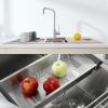 Kitchen Sink 33" x 22" Multifunctional Undermount Workstation Kitchen Sink S304 Stainless Steel Handmade Modern Single Bowl Kitchen Sink with Accessor
