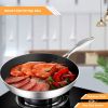 SOGA 22cm Stainless Steel Fry Pan – Durable Non-Stick Induction Compatible Frying Pan Skillet for Everyday Home Cooking and Professional Kitchen Use