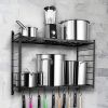2-Tiered Wall Mounted Pot Rack