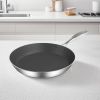 SOGA 24cm Stainless Steel Fry Pan – Durable Non-Stick Induction Compatible Frying Pan Skillet for Everyday Home Cooking and Professional Kitchen Use