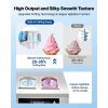 Commercial Ice Cream Machine, 20-28L/H Yield, 2200W 3-Flavor Countertop Soft Serve Ice Cream Maker with 2 x 6L Hoppers & Built-In Puffing Pump