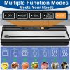 Food Vacuum Sealer Machine, Auto&Manual Food Sealer with 2 Rolls Food Vacuum Sealer Bags for Food Preservation