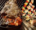 8 Inch Metal Kabob Skewers, BBQ Skewers,Reusable Stainless Steel Barbecue Skewer Sticks for Grilling Kebob Meat Chicken Vegetable Appetiser