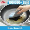 Sponges Kitchen Dish Sponge for Washing Dishes Cleaning Kitchen, All-Purpose, 6 Pack, Non Scratch, Rough Scrubbers Side for Non-Stick Cookware