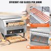 Commercial Conveyor Toaster, 450 Slices/Hour Conveyor Belt Toaster, Heavy Duty Stainless Steel Commercial Toaster Oven