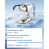 Ice Crusher Machine, 440lbs Per Hour Electric 4 Blades Snow Cone Maker, All Stainless Steel Shaved Ice Machine with Bowl and Cover