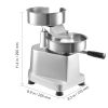 Commercial Burger Patty Maker, 150mm/6inch Hamburger Beef Patty Maker, Heavy Duty Food-Grade Stainless Steel Bowl Burger Press Machine