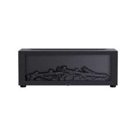 Fireplace Simulation Flame Aromatherapy Machine (Option: Black)