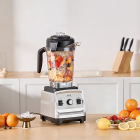 85 Oz 1400W Blender For Smoothies Food Processing Blender For Kitchen (Option: Silver)