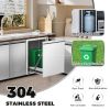 Outdoor Kitchen Drawer Combo,BBQ Triple Drawer & Trash Drawer Combo Stainless Steel for BBQ Island,Grilling Station