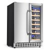 24-inch built-in dual-temperature zone wine and beverage refrigerator
